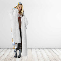 Funny Beer Oktoberfest Hooded Blanket Ich Bin Nur Wegen Dem Bier Hier - Wonder Print Shop