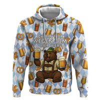 Funny Beer Oktoberfest Hoodie Ich Bin Nur Wegen Dem Bier Hier - Wonder Print Shop
