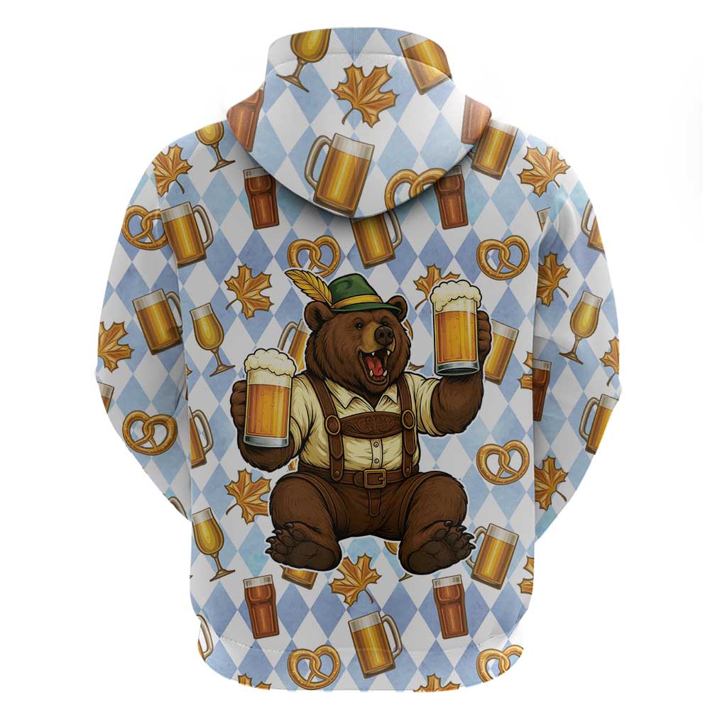 Funny Beer Oktoberfest Hoodie Ich Bin Nur Wegen Dem Bier Hier - Wonder Print Shop