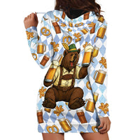 Funny Beer Oktoberfest Hoodie Dress Ich Bin Nur Wegen Dem Bier Hier - Wonder Print Shop