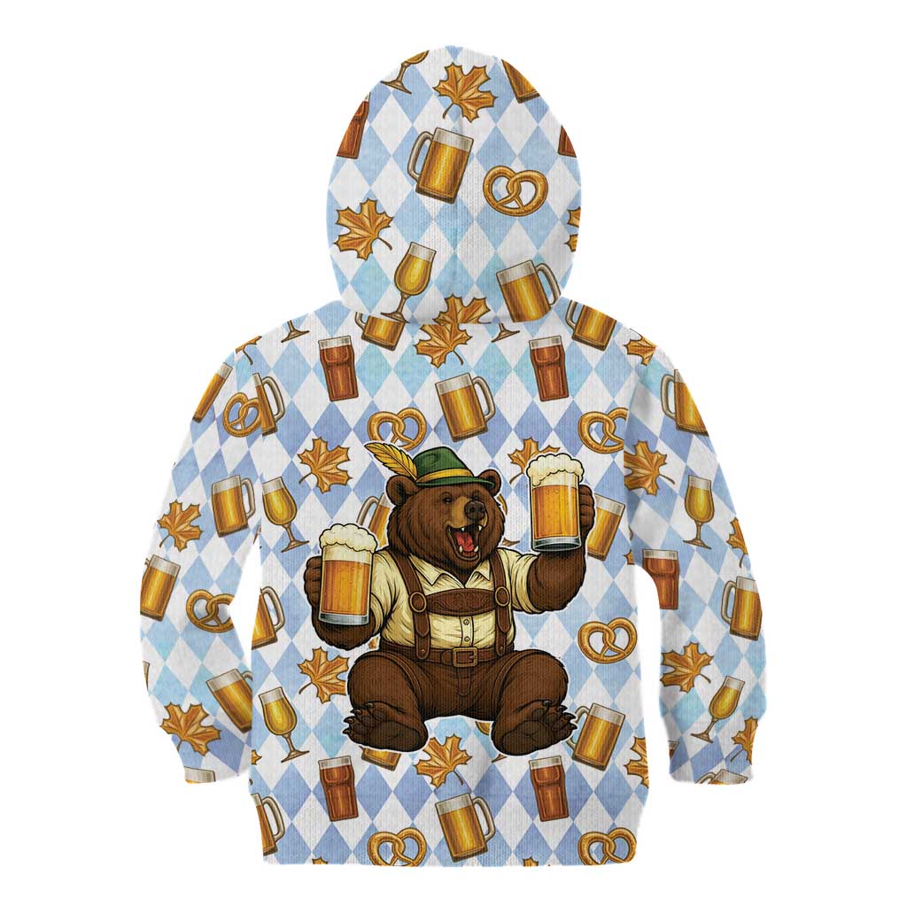 Funny Beer Oktoberfest Kid Hoodie Ich Bin Nur Wegen Dem Bier Hier - Wonder Print Shop