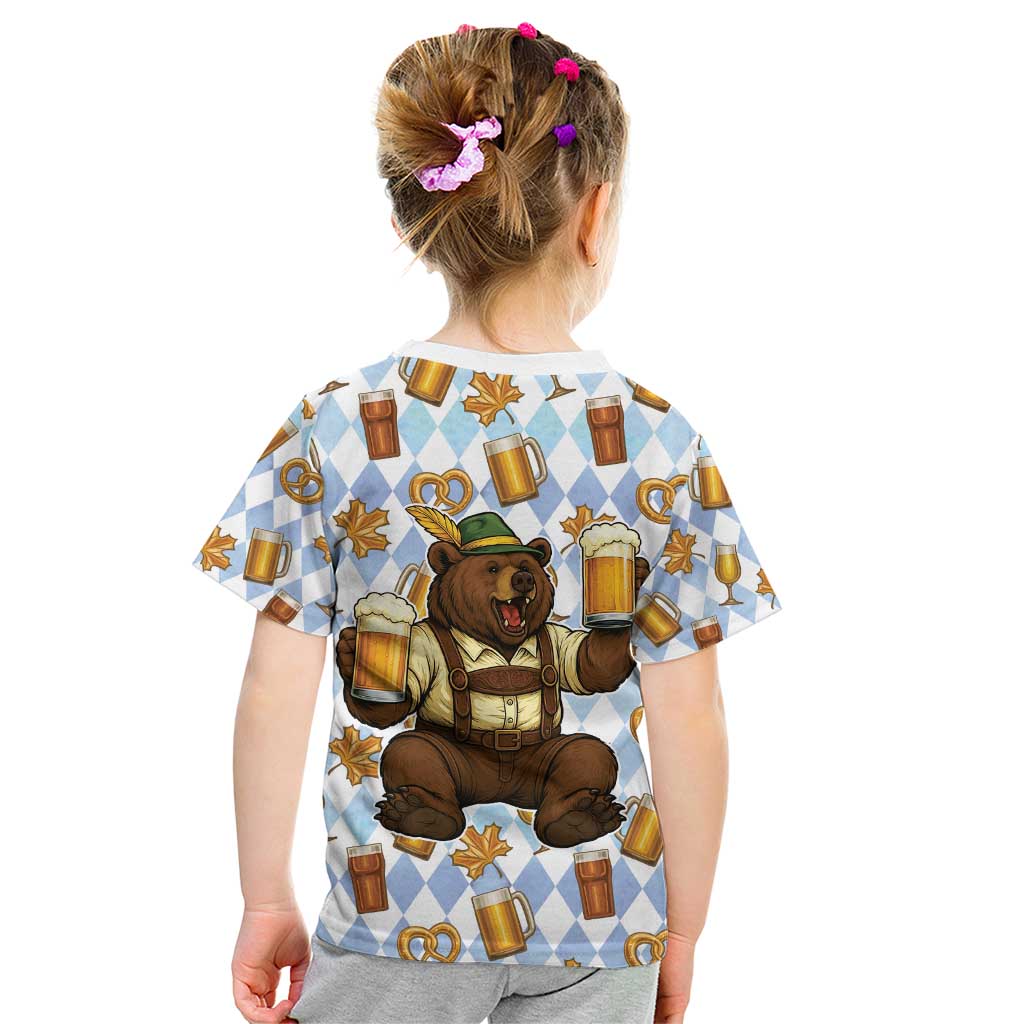Funny Beer Oktoberfest Kid T Shirt Ich Bin Nur Wegen Dem Bier Hier - Wonder Print Shop