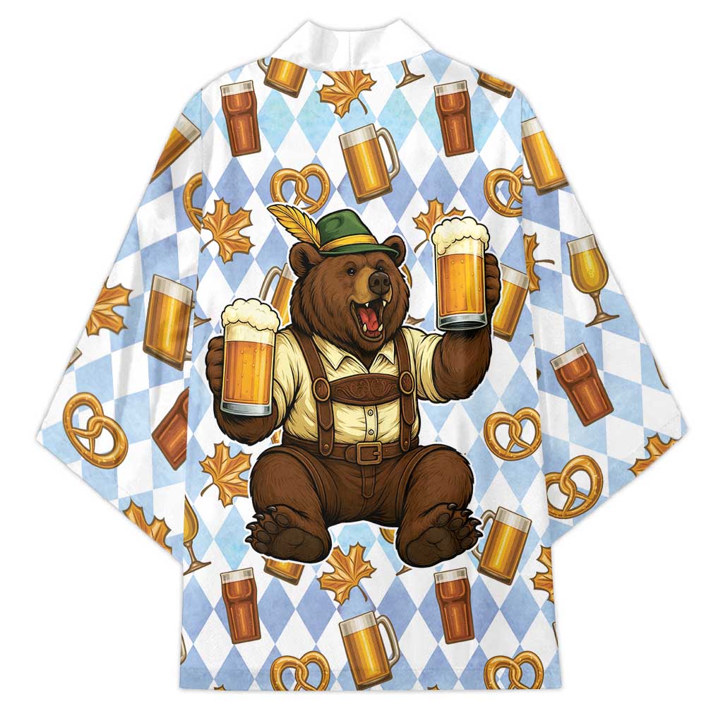 Funny Beer Oktoberfest Kimono Ich Bin Nur Wegen Dem Bier Hier - Wonder Print Shop