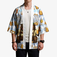 Funny Beer Oktoberfest Kimono Ich Bin Nur Wegen Dem Bier Hier - Wonder Print Shop