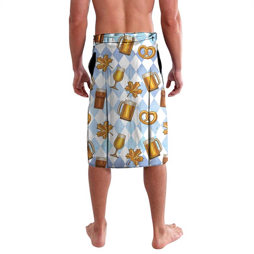 Funny Beer Oktoberfest Lavalava Ich Bin Nur Wegen Dem Bier Hier - Wonder Print Shop