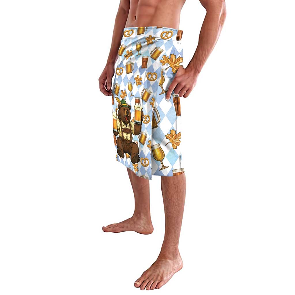 Funny Beer Oktoberfest Lavalava Ich Bin Nur Wegen Dem Bier Hier - Wonder Print Shop