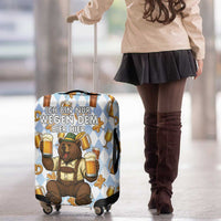 Funny Beer Oktoberfest Luggage Cover Ich Bin Nur Wegen Dem Bier Hier - Wonder Print Shop