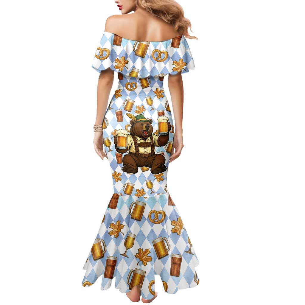 Funny Beer Oktoberfest Mermaid Dress Ich Bin Nur Wegen Dem Bier Hier - Wonder Print Shop