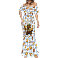 Funny Beer Oktoberfest Mermaid Dress Ich Bin Nur Wegen Dem Bier Hier - Wonder Print Shop