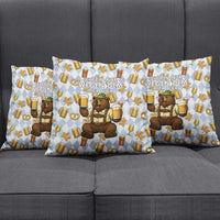 Funny Beer Oktoberfest Pillow Cover Ich Bin Nur Wegen Dem Bier Hier - Wonder Print Shop