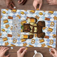Funny Beer Oktoberfest Puzzle Ich Bin Nur Wegen Dem Bier Hier - Wonder Print Shop