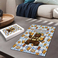 Funny Beer Oktoberfest Puzzle Ich Bin Nur Wegen Dem Bier Hier - Wonder Print Shop