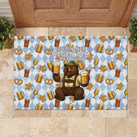 Funny Beer Oktoberfest Rubber Doormat Ich Bin Nur Wegen Dem Bier Hier - Wonder Print Shop