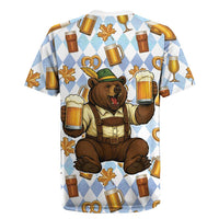Funny Beer Oktoberfest Rugby Jersey Ich Bin Nur Wegen Dem Bier Hier - Wonder Print Shop