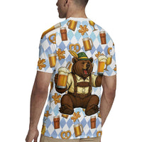 Funny Beer Oktoberfest Rugby Jersey Ich Bin Nur Wegen Dem Bier Hier - Wonder Print Shop