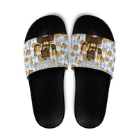 Funny Beer Oktoberfest Slide Sandals Ich Bin Nur Wegen Dem Bier Hier - Wonder Print Shop