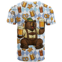 Funny Beer Oktoberfest T Shirt Ich Bin Nur Wegen Dem Bier Hier - Wonder Print Shop