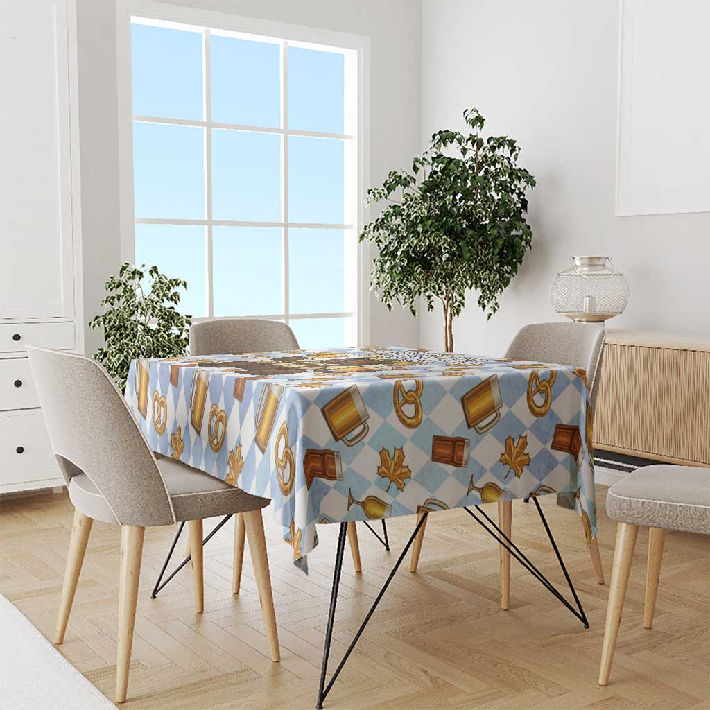 Funny Beer Oktoberfest Tablecloth Ich Bin Nur Wegen Dem Bier Hier - Wonder Print Shop
