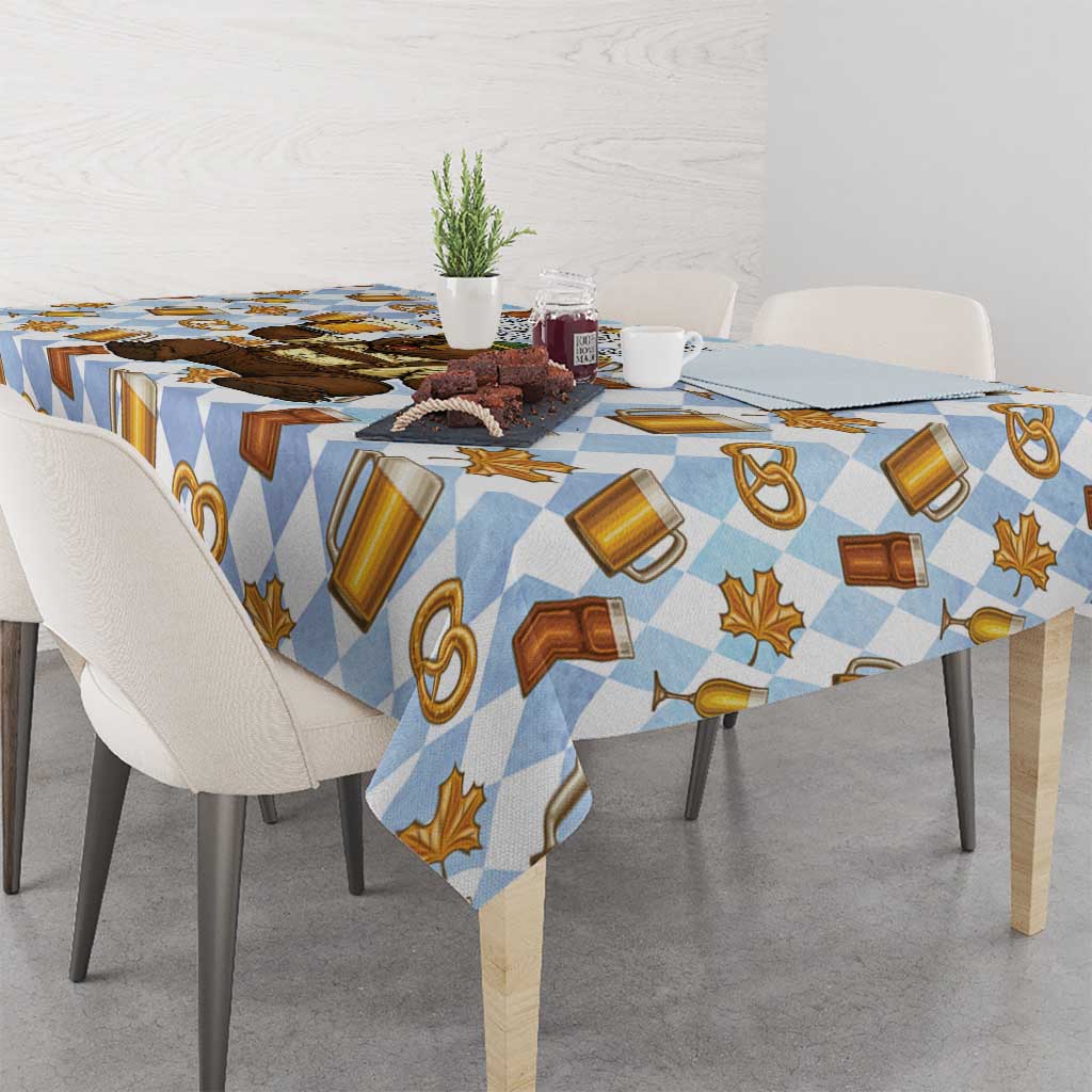 Funny Beer Oktoberfest Tablecloth Ich Bin Nur Wegen Dem Bier Hier - Wonder Print Shop