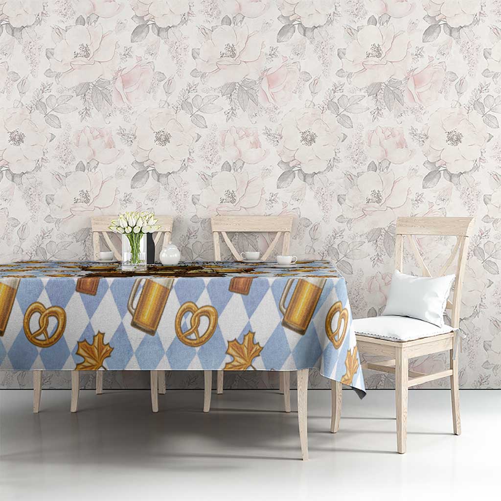 Funny Beer Oktoberfest Tablecloth Ich Bin Nur Wegen Dem Bier Hier - Wonder Print Shop