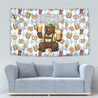 Funny Beer Oktoberfest Tapestry Ich Bin Nur Wegen Dem Bier Hier - Wonder Print Shop