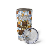 Funny Beer Oktoberfest Tumbler Cup Ich Bin Nur Wegen Dem Bier Hier - Wonder Print Shop