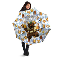 Funny Beer Oktoberfest Umbrella Ich Bin Nur Wegen Dem Bier Hier - Wonder Print Shop