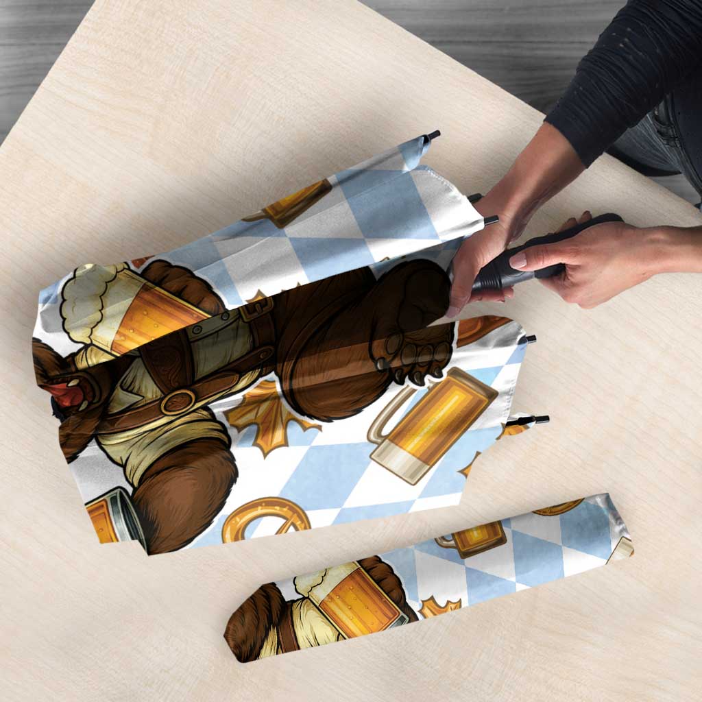 Funny Beer Oktoberfest Umbrella Ich Bin Nur Wegen Dem Bier Hier - Wonder Print Shop