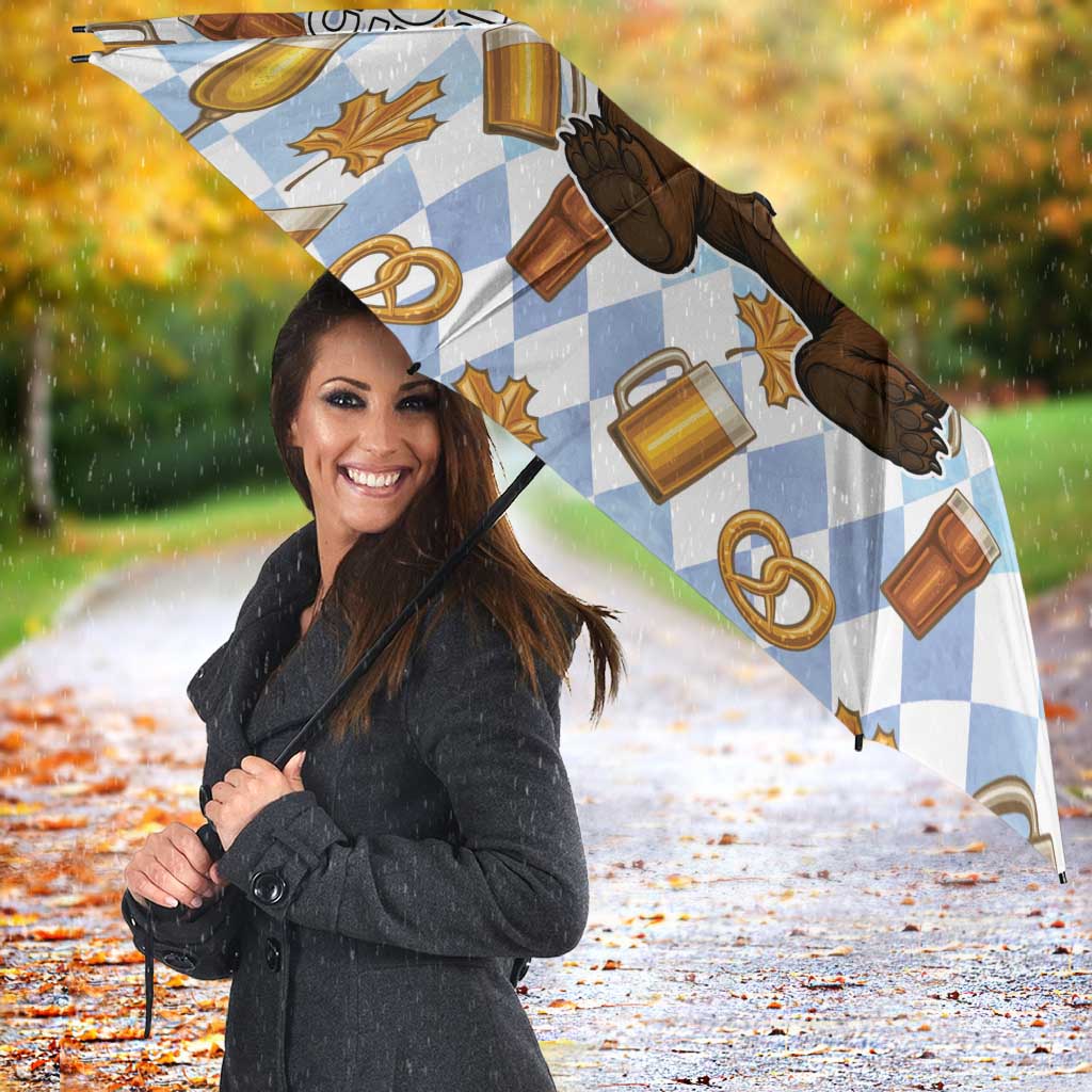 Funny Beer Oktoberfest Umbrella Ich Bin Nur Wegen Dem Bier Hier - Wonder Print Shop