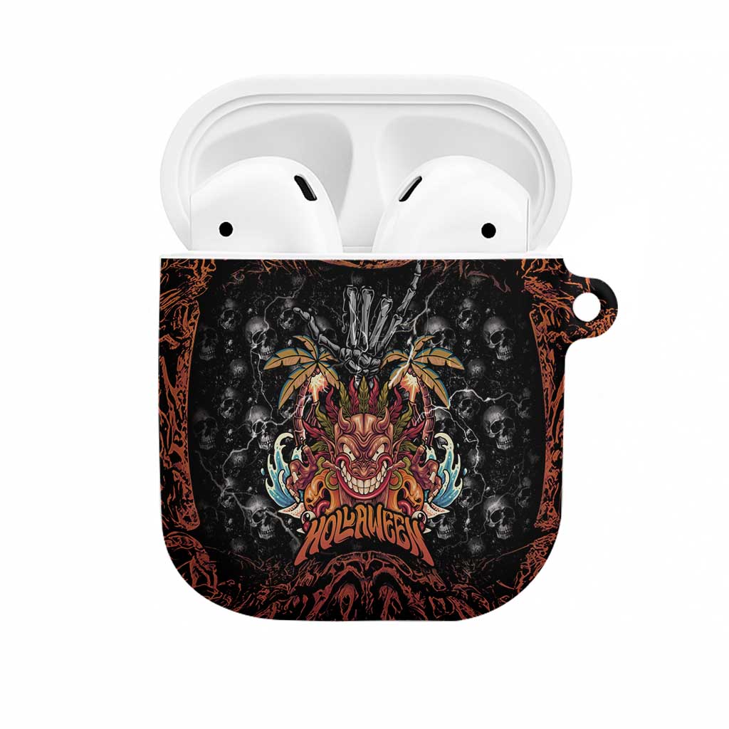 Aloha Halloween AirPods Case Horror Tiki Heavy Metal Style - Wonder Print Shop