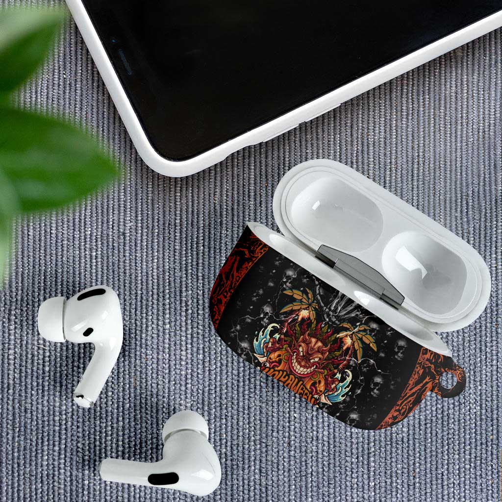 Aloha Halloween AirPods Case Horror Tiki Heavy Metal Style - Wonder Print Shop