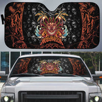Aloha Halloween Auto Sun Shade Horror Tiki Heavy Metal Style - Wonder Print Shop