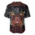 Aloha Halloween Baseball Jersey Horror Tiki Heavy Metal Style - Wonder Print Shop