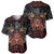 Aloha Halloween Baseball Jersey Horror Tiki Heavy Metal Style - Wonder Print Shop