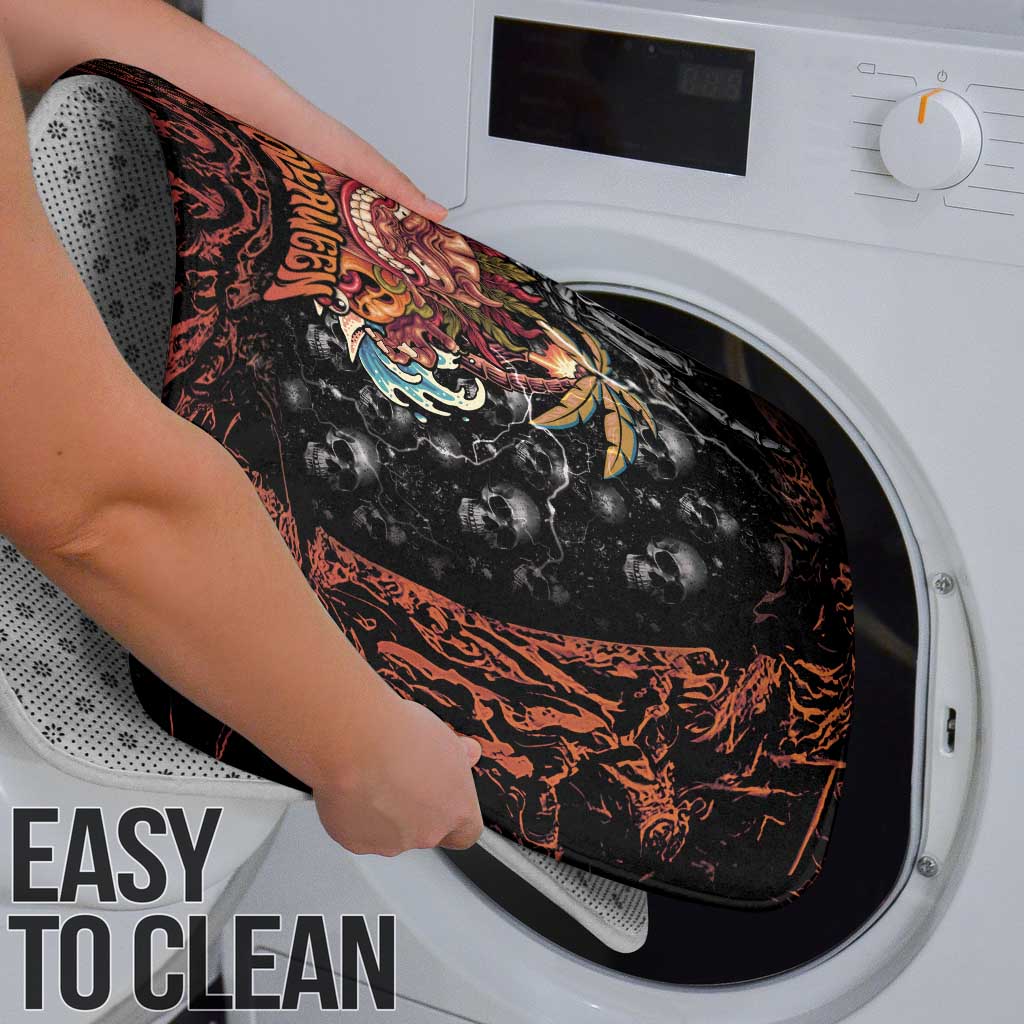 Aloha Halloween Bathroom Set Horror Tiki Heavy Metal Style - Wonder Print Shop