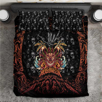 Aloha Halloween Bedding Set Horror Tiki Heavy Metal Style - Wonder Print Shop