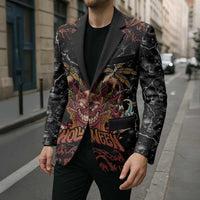 Aloha Halloween Blazer Horror Tiki Heavy Metal Style - Wonder Print Shop