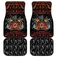 Aloha Halloween Car Mats Horror Tiki Heavy Metal Style - Wonder Print Shop