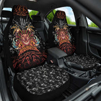 Aloha Halloween Car Seat Cover Horror Tiki Heavy Metal Style - Wonder Print Shop