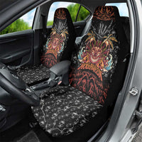Aloha Halloween Car Seat Cover Horror Tiki Heavy Metal Style - Wonder Print Shop