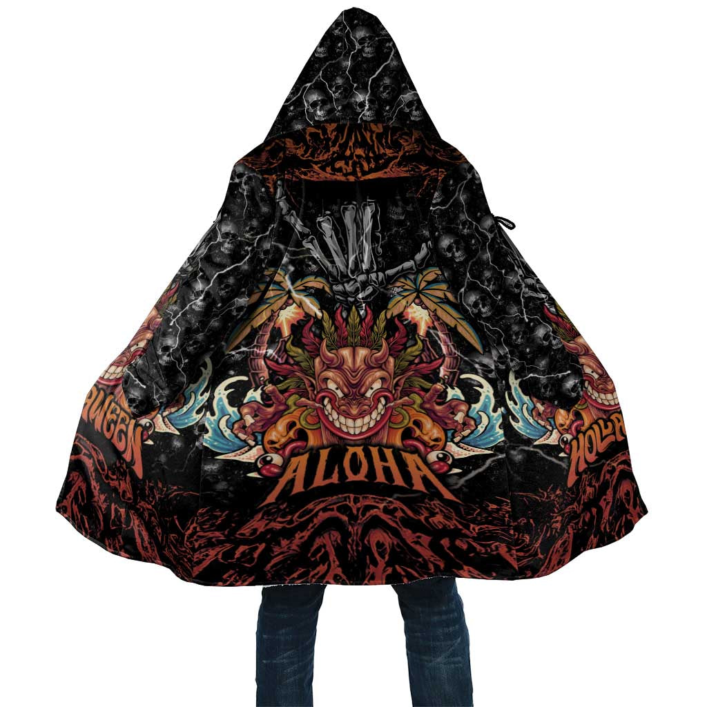 Aloha Halloween Cloak Horror Tiki Heavy Metal Style - Wonder Print Shop