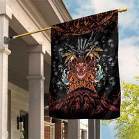 Aloha Halloween Garden Flag Horror Tiki Heavy Metal Style - Wonder Print Shop