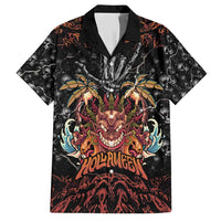 Aloha Halloween Hawaiian Shirt Horror Tiki Heavy Metal Style - Wonder Print Shop