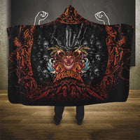 Aloha Halloween Hooded Blanket Horror Tiki Heavy Metal Style - Wonder Print Shop