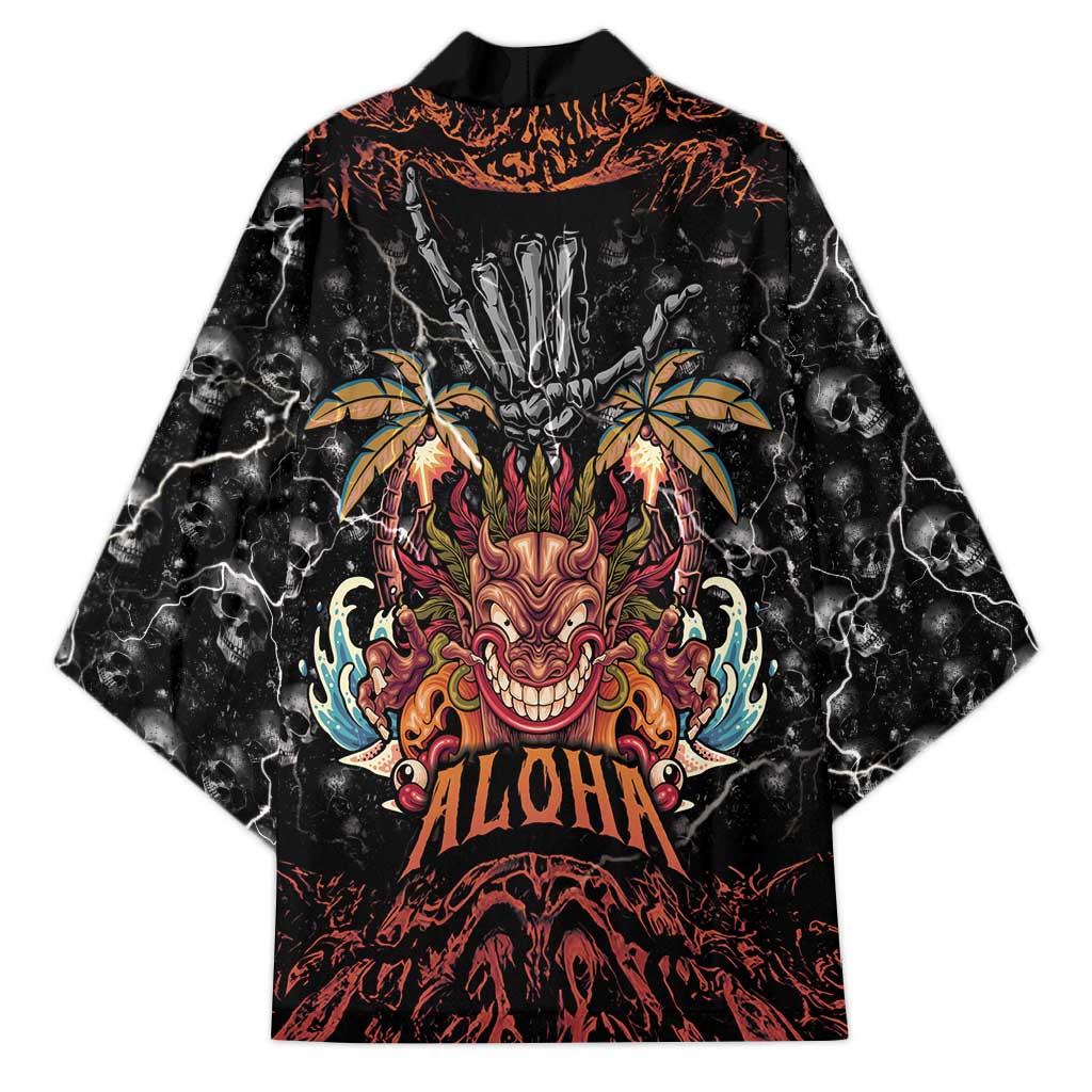 Aloha Halloween Kimono Horror Tiki Heavy Metal Style - Wonder Print Shop