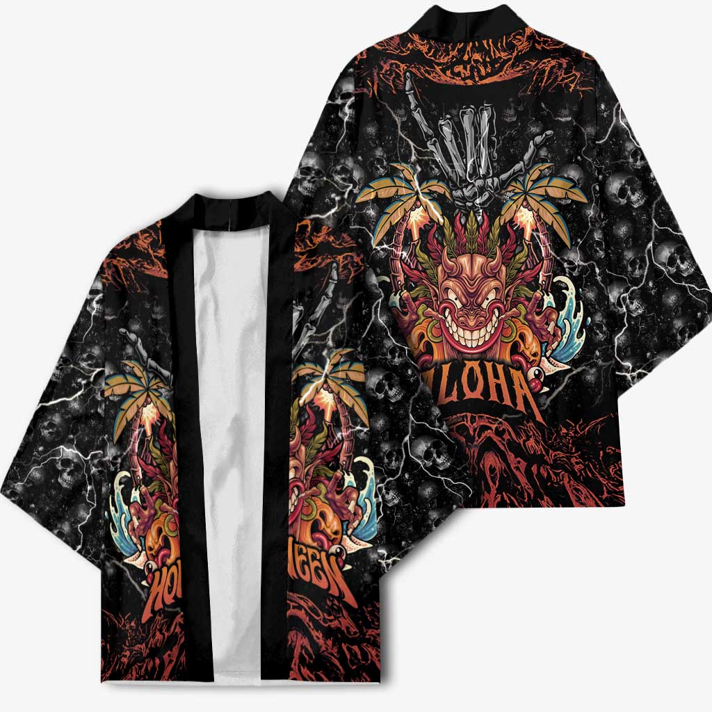 Aloha Halloween Kimono Horror Tiki Heavy Metal Style - Wonder Print Shop