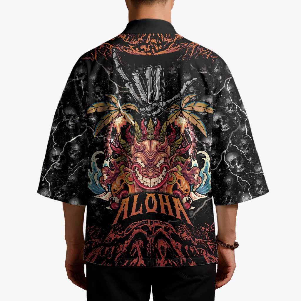 Aloha Halloween Kimono Horror Tiki Heavy Metal Style - Wonder Print Shop