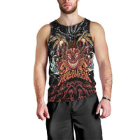 Aloha Halloween Men Tank Top Horror Tiki Heavy Metal Style - Wonder Print Shop