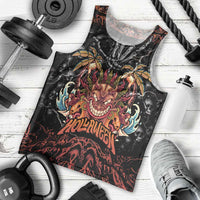 Aloha Halloween Men Tank Top Horror Tiki Heavy Metal Style - Wonder Print Shop