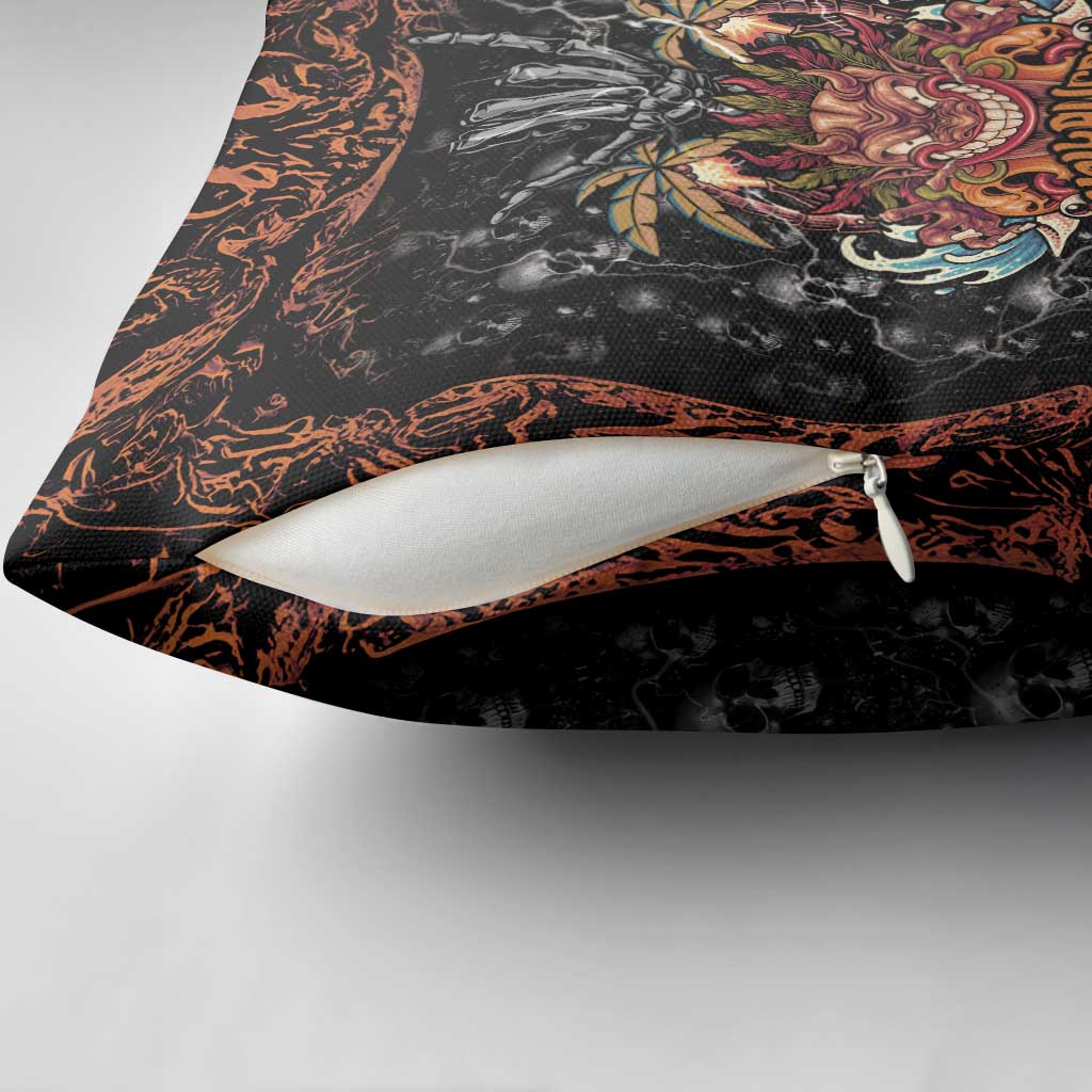 Aloha Halloween Pillow Cover Horror Tiki Heavy Metal Style - Wonder Print Shop